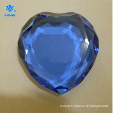 Heart-Shaped Diamond Crystal Handicrafts Glass Paperweight